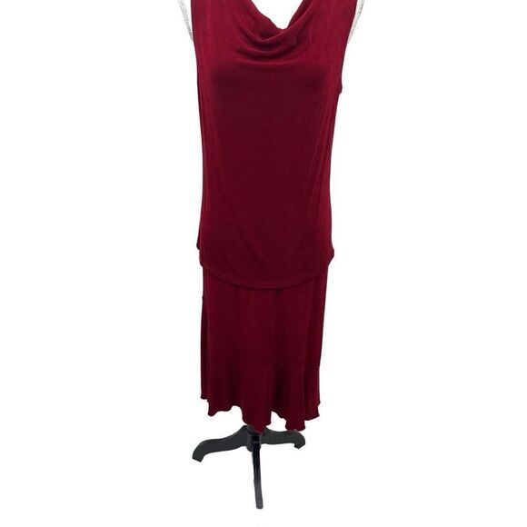 Cittknit Red sleeveless   top with midi skirt - Picture 11 of 14